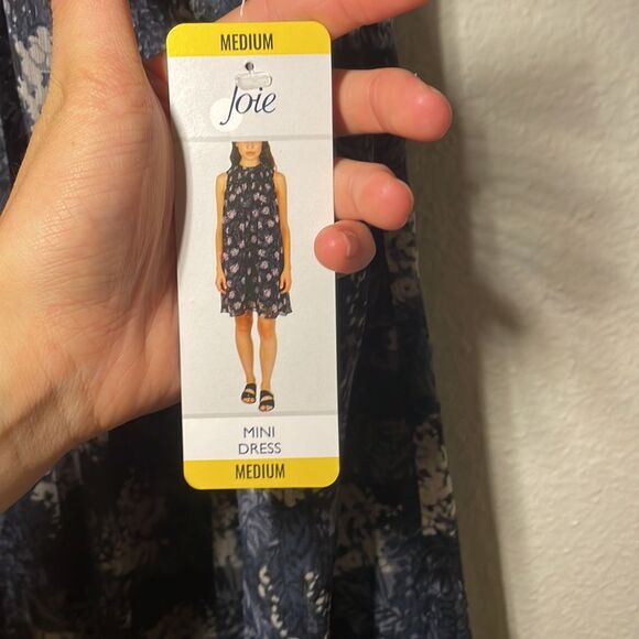 NEW! Joie Thelen Blue & Gray Baltic Print Flowy Mini Dress - Picture 9 of 9